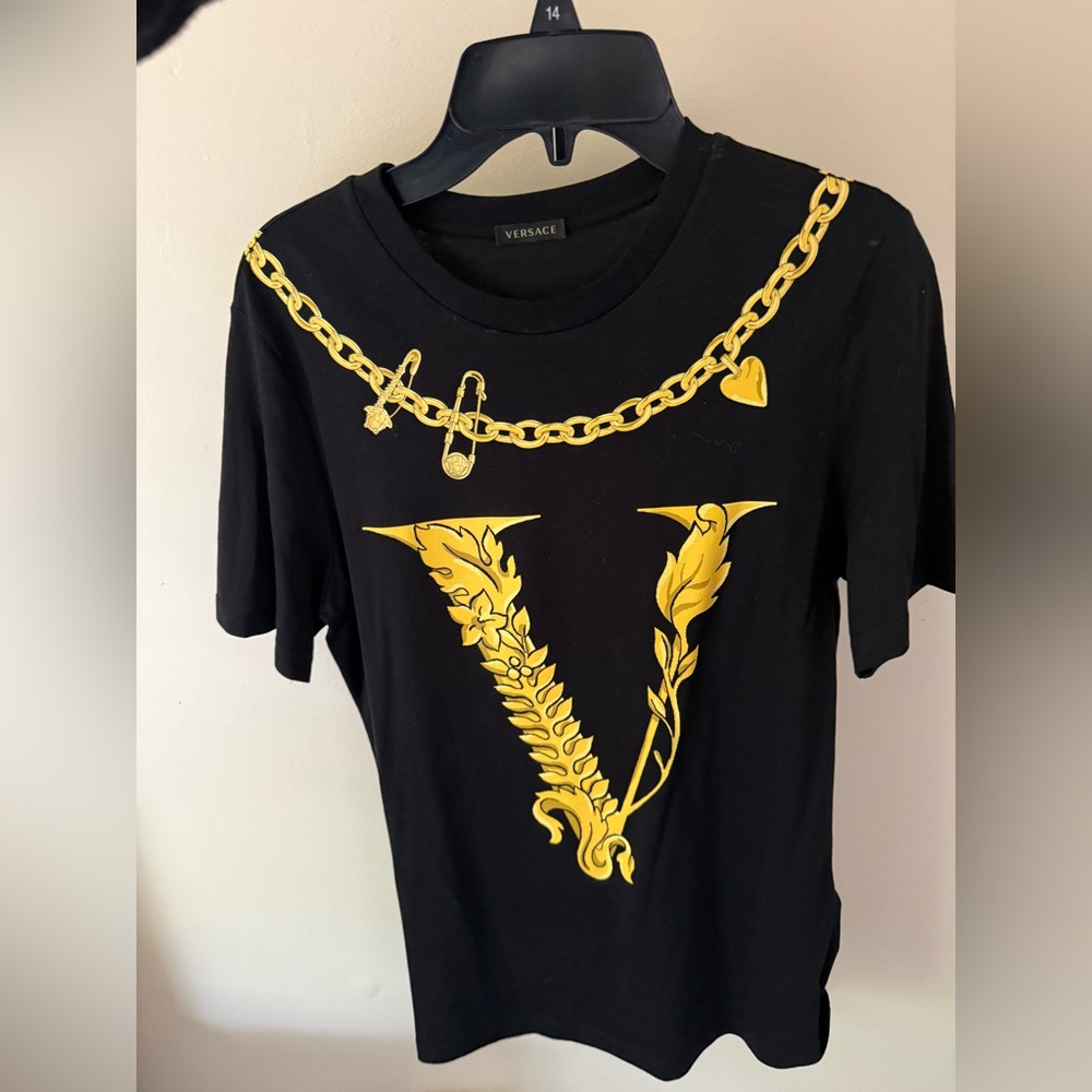 Versace Black Garment with Iconic Medusa Tag